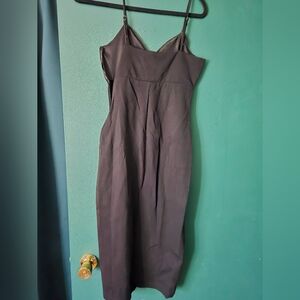 Socialite Elegant Black Midi Dress